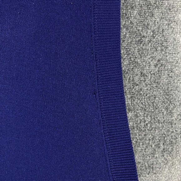 Vintage Partners Mervyns Cardigan Women's Large Blue Sleeveless 100% Acrylic - Picture 9 of 9